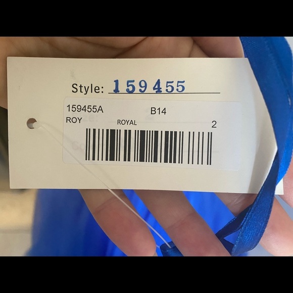 Jovani 159455 Royal Blue Evening Dress - Picture 7 of 8